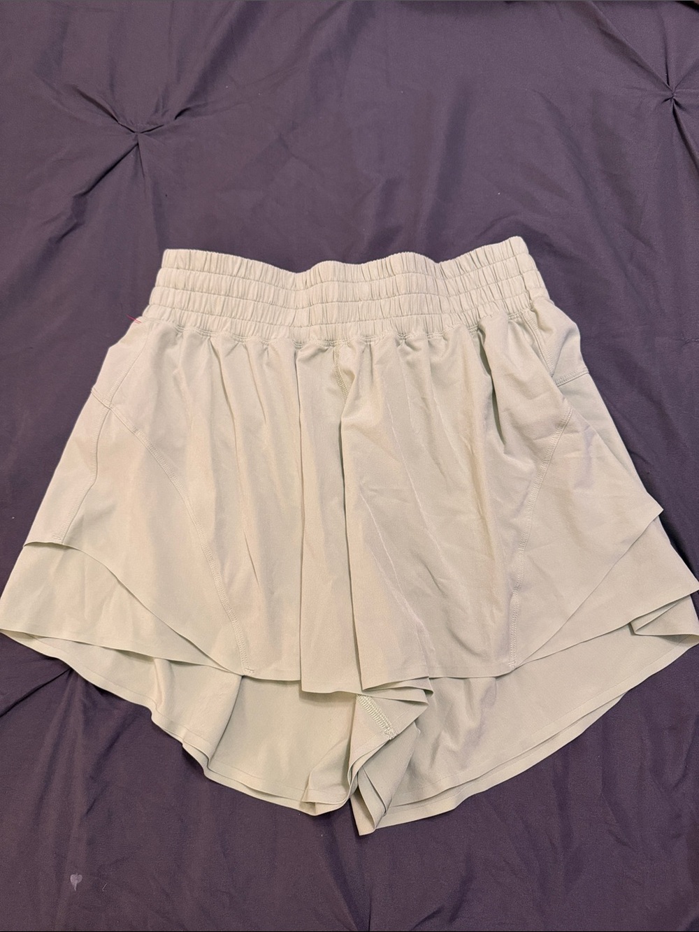 lululemon athletica Sage Green Layered Athletic Skort Shorts